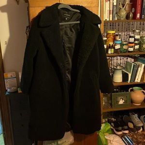Lucky Brand fleece coat black